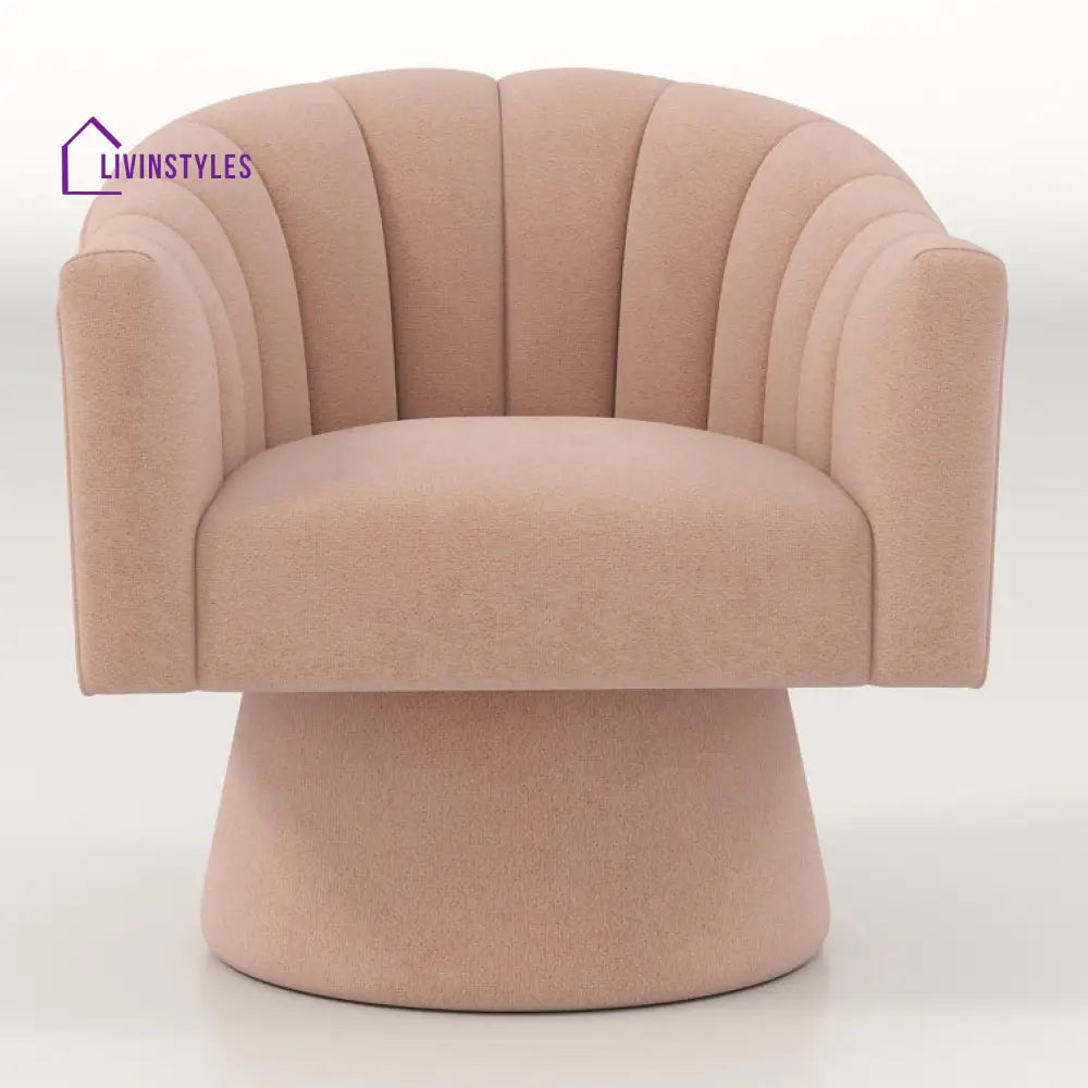Tavisha Solid Wood and Fabric Arm Chair | Living Room Chair | Lounge Chair