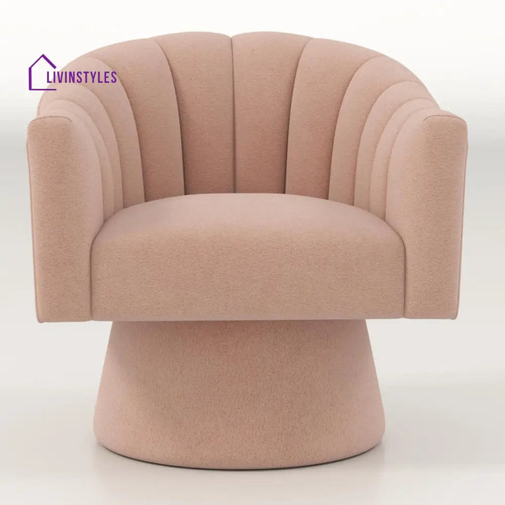 Tavisha Solid Wood and Fabric Arm Chair | Living Room Chair | Lounge Chair