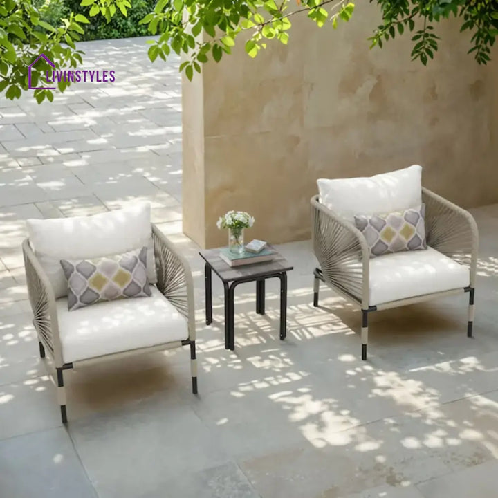 Taylor 3 Piece Garden Outdoor Rope Patio Set - Patio Set