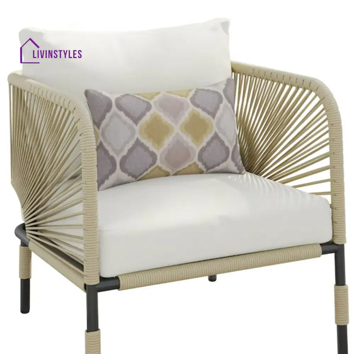 Taylor 3 Piece Garden Outdoor Rope Patio Set - Patio Set