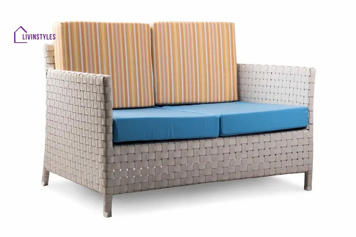 Tecla Outdoor Sofa Set 2 Seater 2 Single seater and 1 Center Table (Off White) - Sofa Sets