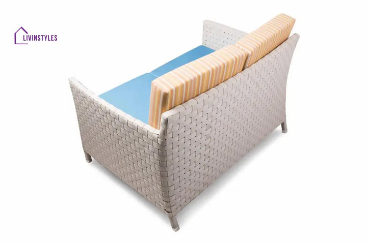 Tecla Outdoor Sofa Set 2 Seater 2 Single seater and 1 Center Table (Off White) - Sofa Sets