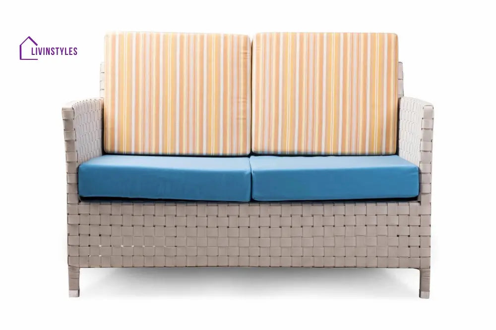 Tecla Outdoor Sofa Set 2 Seater 2 Single seater and 1 Center Table (Off White) - Sofa Sets