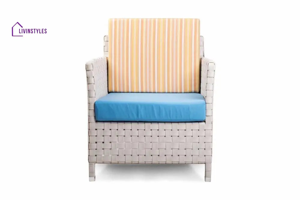 Tecla Outdoor Sofa Set 2 Seater 2 Single seater and 1 Center Table (Off White) - Sofa Sets