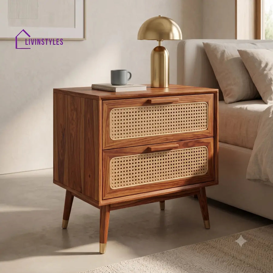 Temilade Premium Wooden Bedside Table | Side Table for Bedroom