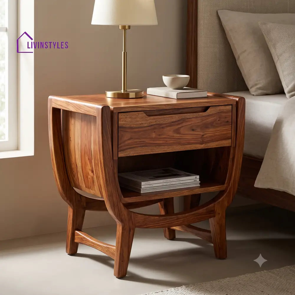 Temitope Premium Wooden Bedside Table | Side Table for Bedroom