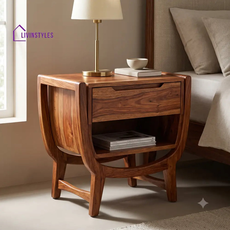 Temitope Premium Wooden Bedside Table | Side Table for Bedroom