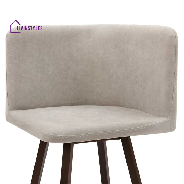 Teodoro Space Saver 4 Seater Dining Table and Chairs - Walnut/Stone Dining Table