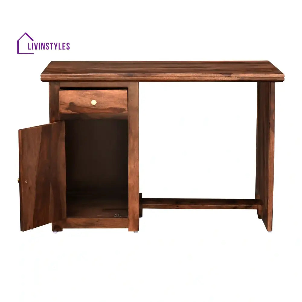 Teresa Rattan Sheesham Wood Cane Study Table Study Table