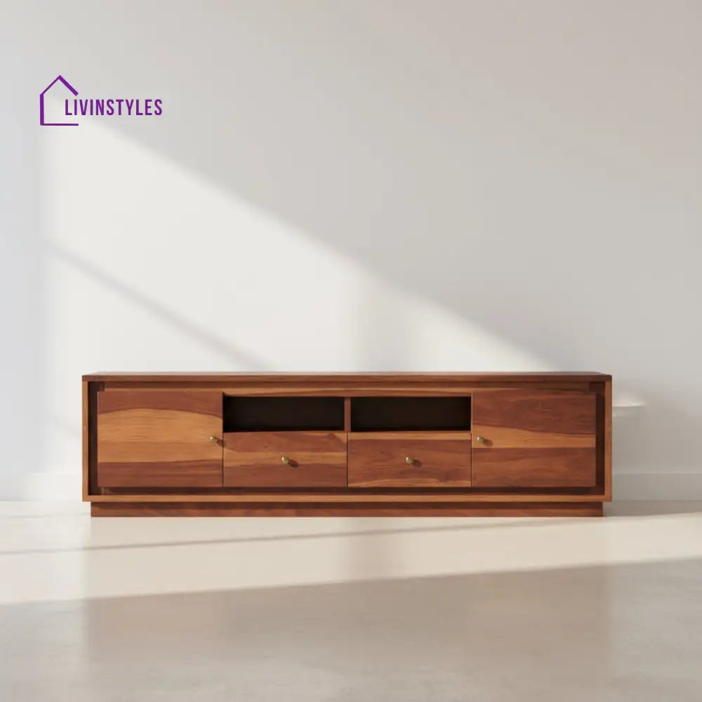 Teresa Sheesham Wood Tv Unit Honey
