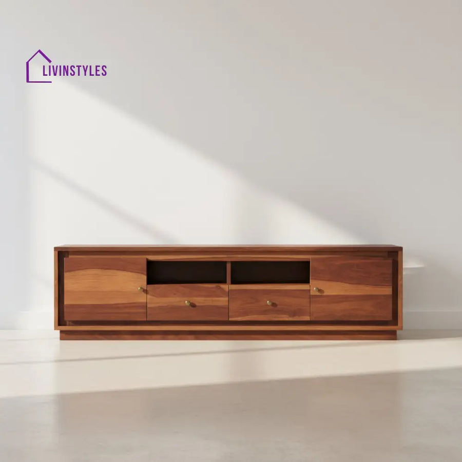 Teresa Sheesham Wood Tv Unit Honey