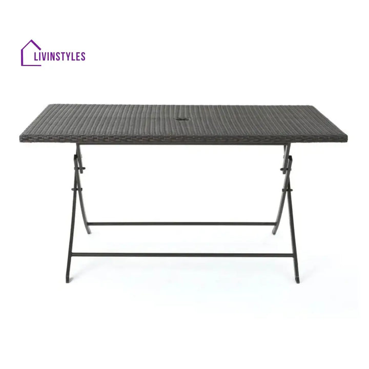 Thalia 7-Piece Outdoor Rattan Wicker Dining Table Set - Dining Set