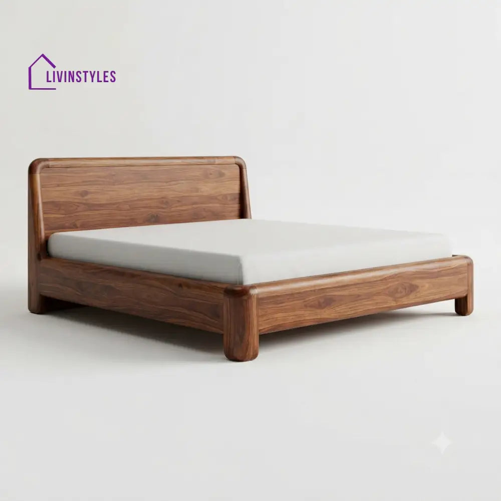 Thandi Wooden Double Bed | King Size Bed | Queen Size Bed - Bed Without Storage