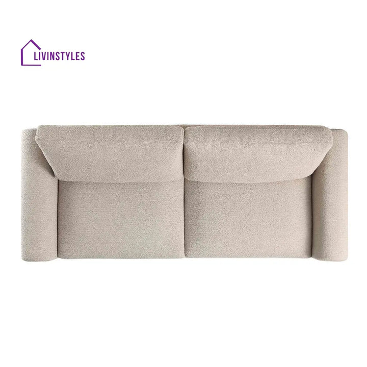 Hampstead Taupe Boucle Curved 3-Seater Sofa Sofas