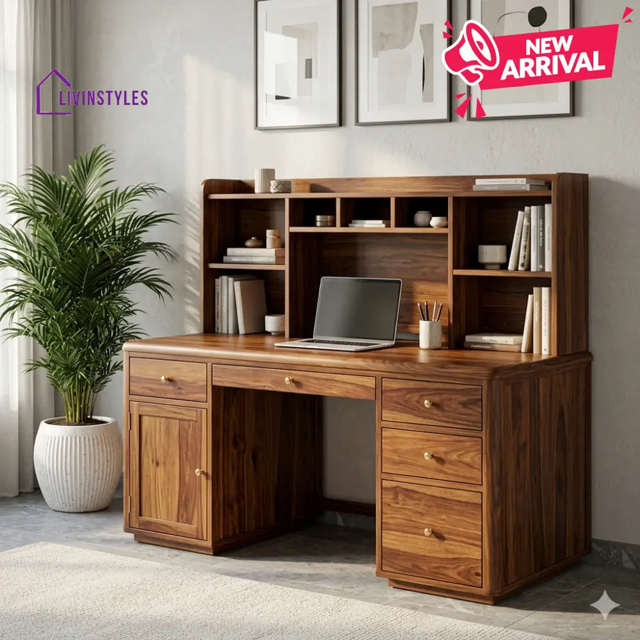 The Artisan Heritage Solid Sheesham Wood Study Table for Home