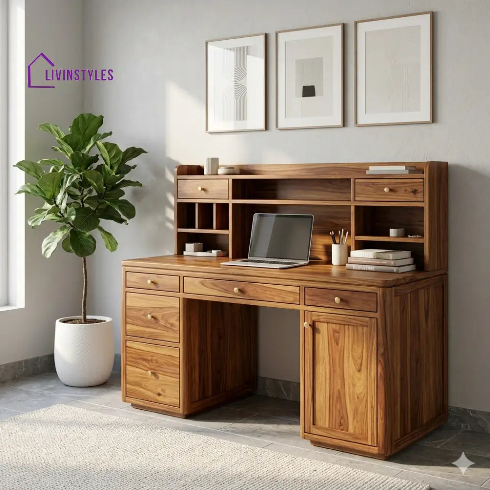 The Artisan’s Corner: Solid Sheesham Wood Study Table for Home