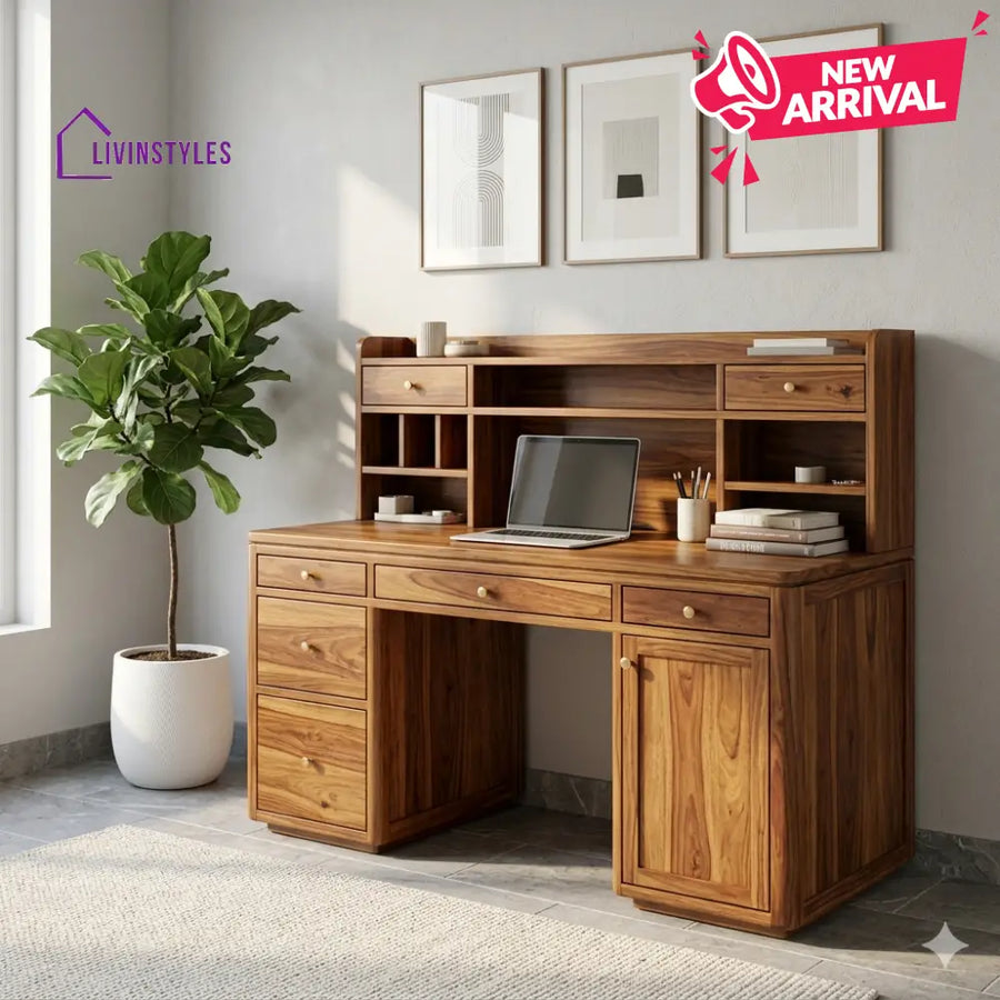 The Artisan’s Corner: Solid Sheesham Wood Study Table for Home