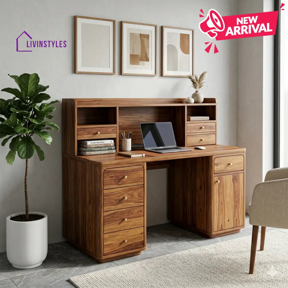 The Horizon Executive Study Desk (Premium Sheesham Collection)