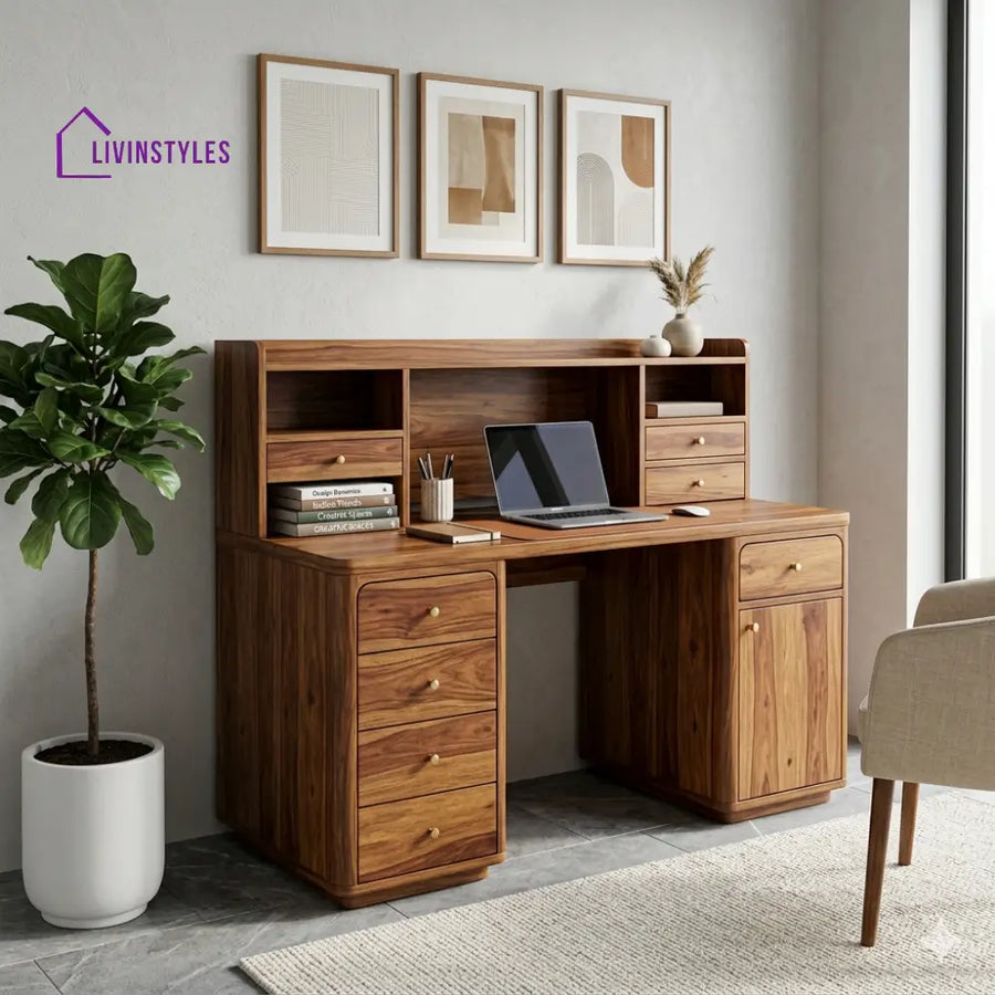 The Horizon Executive Study Desk (Premium Sheesham Collection)