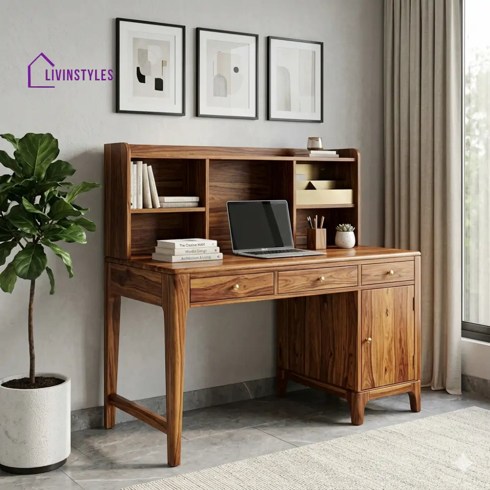 The ’Modern Artisan’ Solid Sheesham Wood Study Table for Home