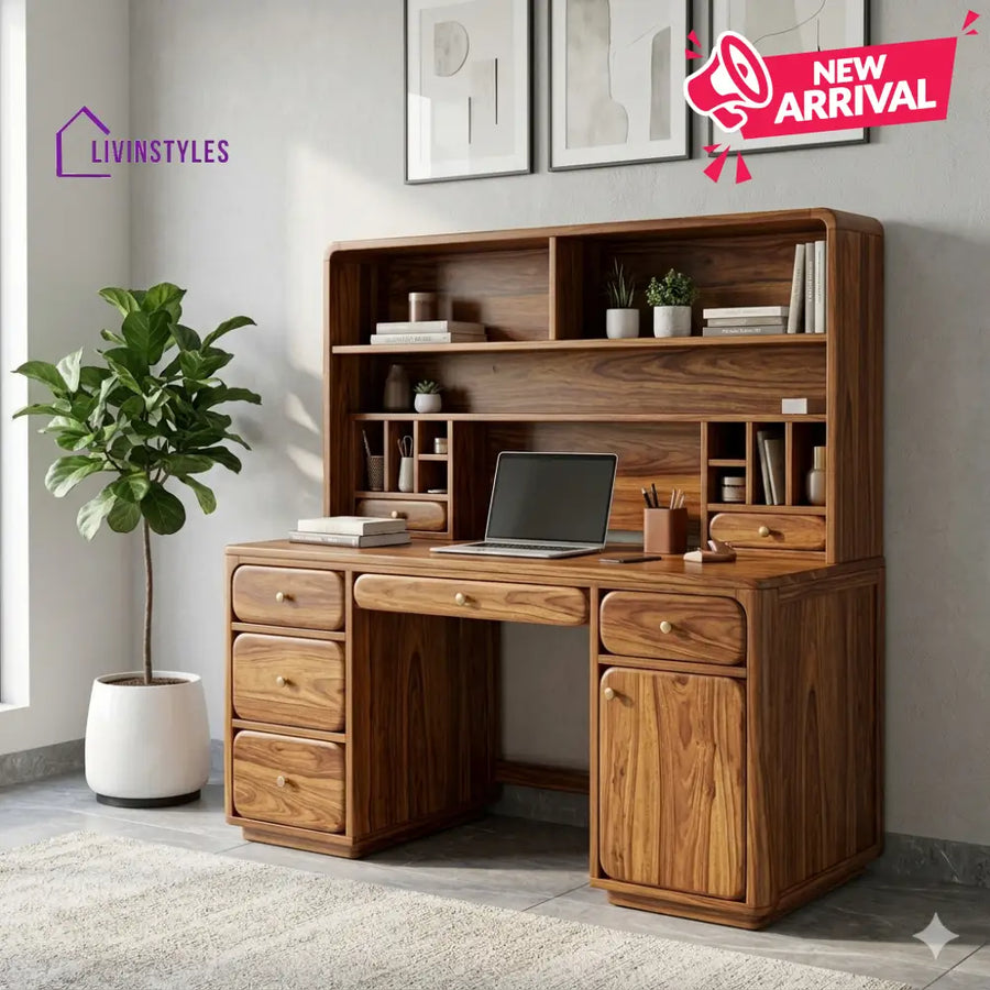 The ’Signature Elite’ Solid Sheesham Wood Study Table for Home