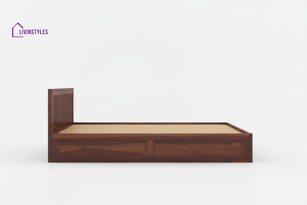 Thinh Solid Wood Queen Bed with Box Storage
