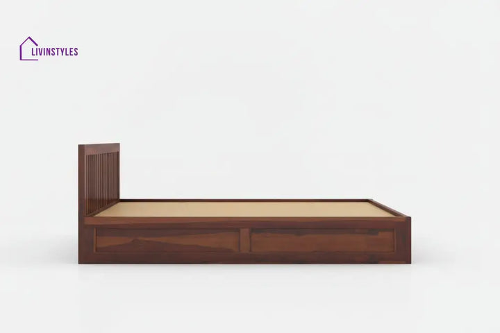 Thinh Solid Wood Queen Bed with Box Storage