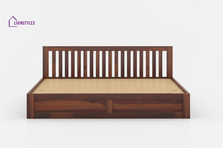 Thinh Solid Wood Queen Bed with Box Storage