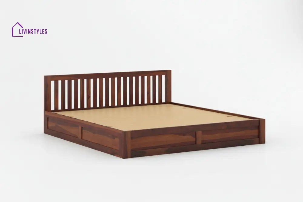 Thinh Solid Wood Queen Bed with Box Storage