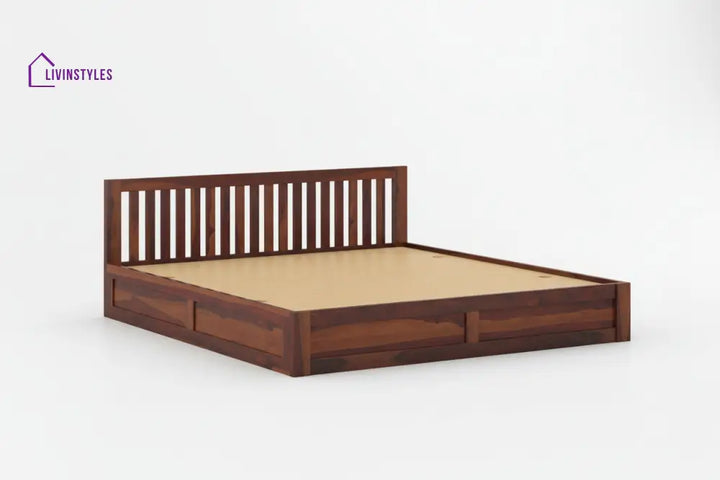 Thinh Solid Wood Queen Bed with Box Storage