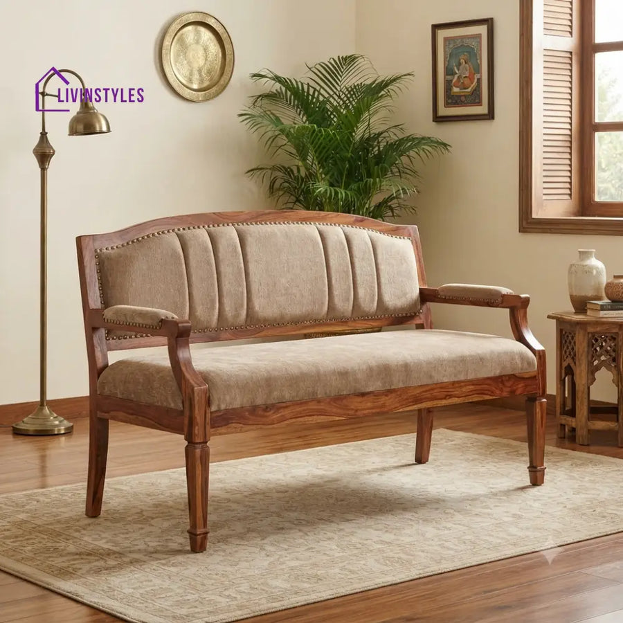 Thomas Wooden Bench for Living Room | Bedroom | Extra Seating