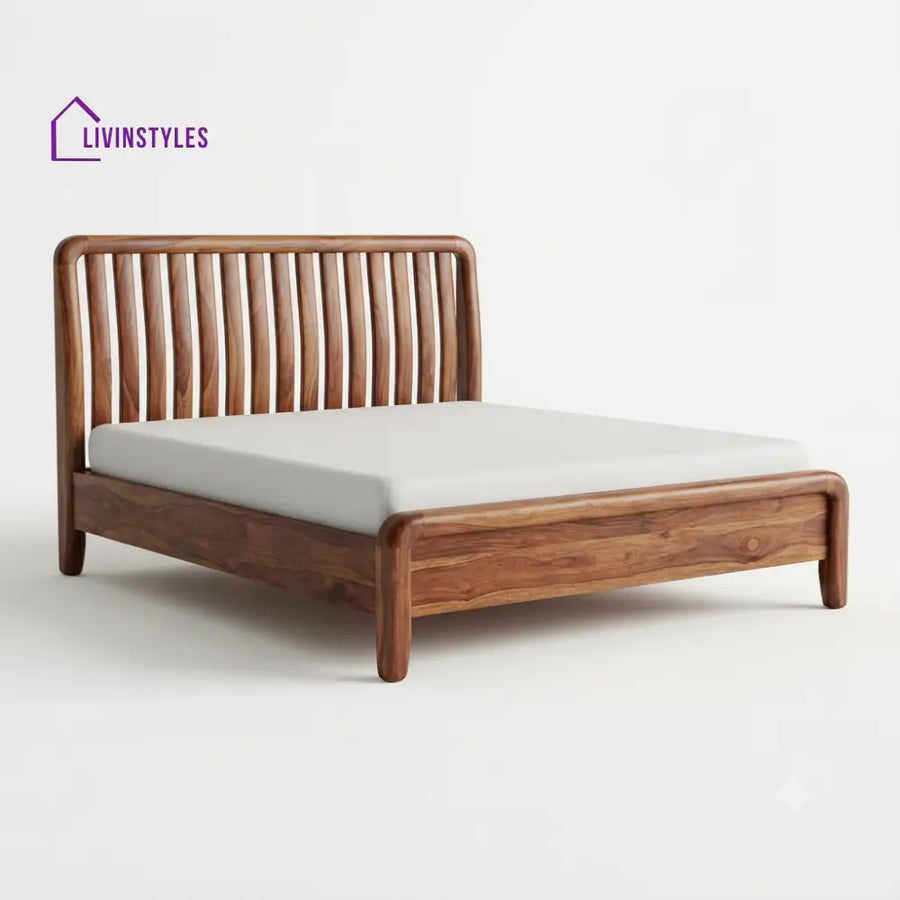 Tiisetso Wooden Double Bed | King Size Bed | Queen Size Bed - Bed Without Storage