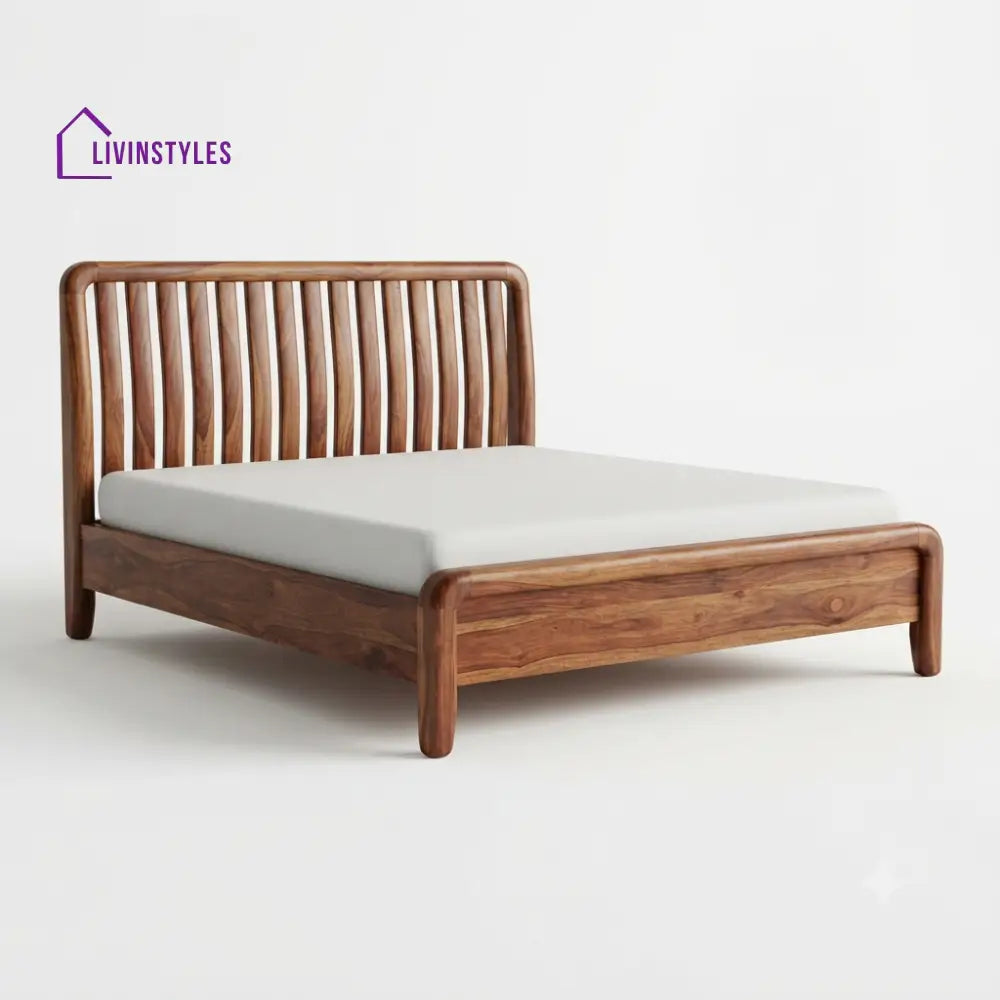 Tiisetso Wooden Double Bed | King Size Bed | Queen Size Bed - Bed Without Storage