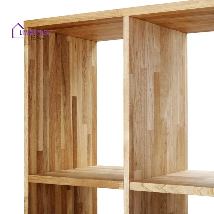Nismaaya Dapper Oak Wood Bookcase