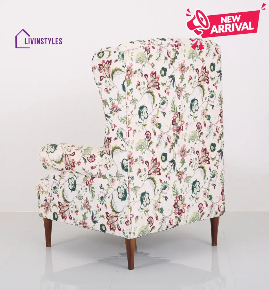 Tipu Solid Wood Lounge Chair for Living Room