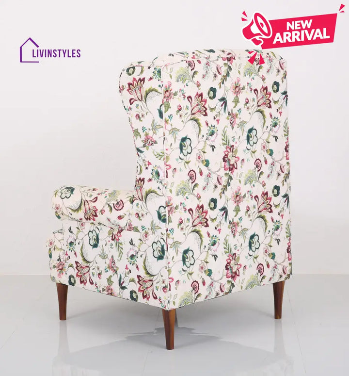 Tipu Solid Wood Lounge Chair for Living Room