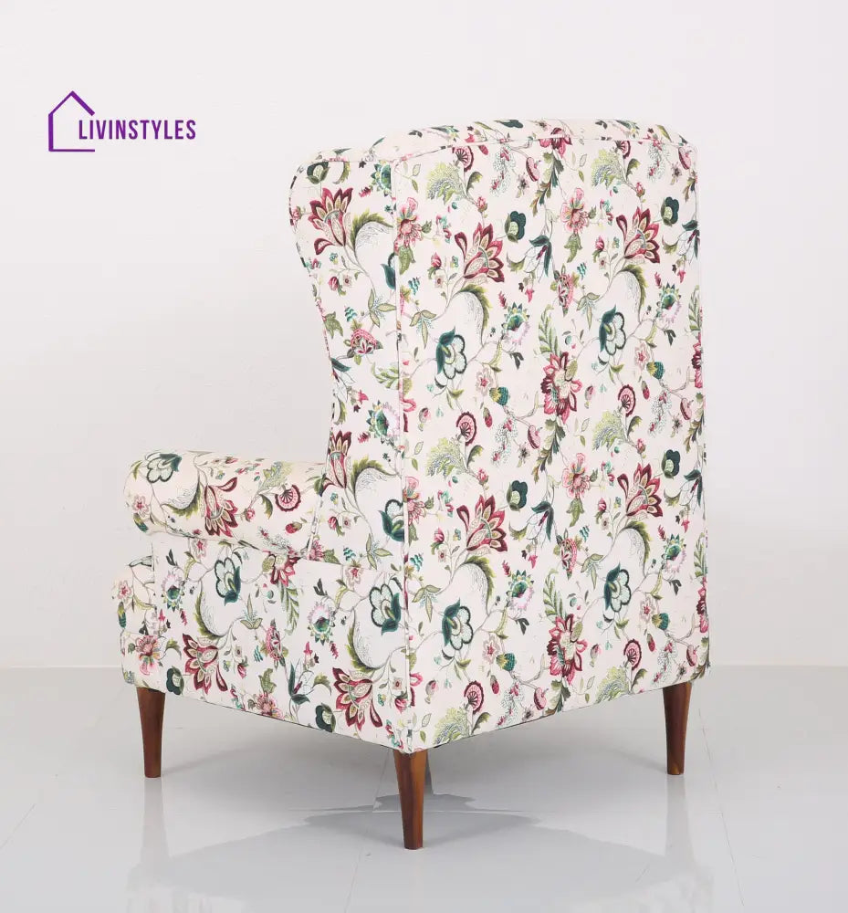 Tipu Solid Wood Lounge Chair for Living Room