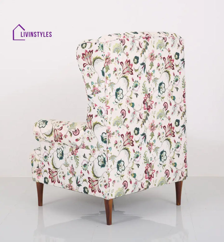 Tipu Solid Wood Lounge Chair for Living Room