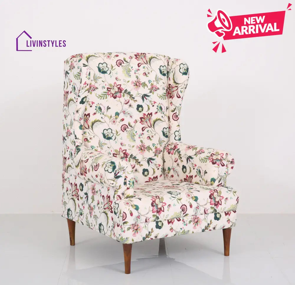 Tipu Solid Wood Lounge Chair for Living Room