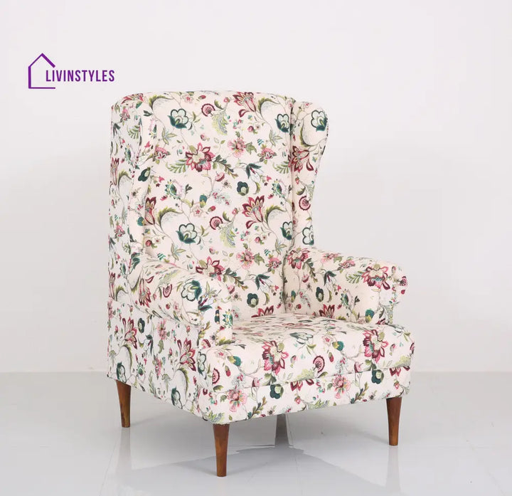Tipu Solid Wood Lounge Chair for Living Room