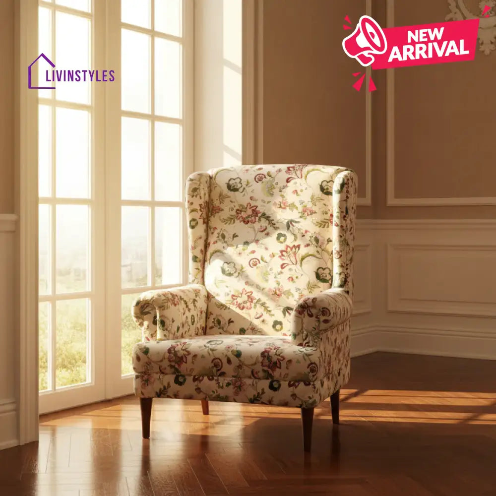 Tipu Solid Wood Lounge Chair for Living Room