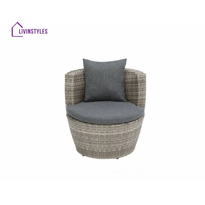 Tisca Outdoor Patio Seating Set 2 Chairs and 1 Table Set (Seashell) - Coffee Table Sets