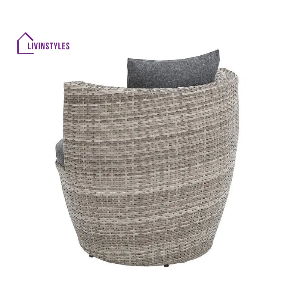 Tisca Outdoor Patio Seating Set 2 Chairs and 1 Table Set (Seashell) - Coffee Table Sets