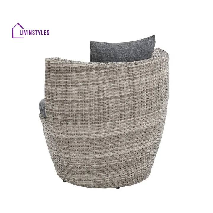 Tisca Outdoor Patio Seating Set 2 Chairs and 1 Table Set (Seashell) - Coffee Table Sets