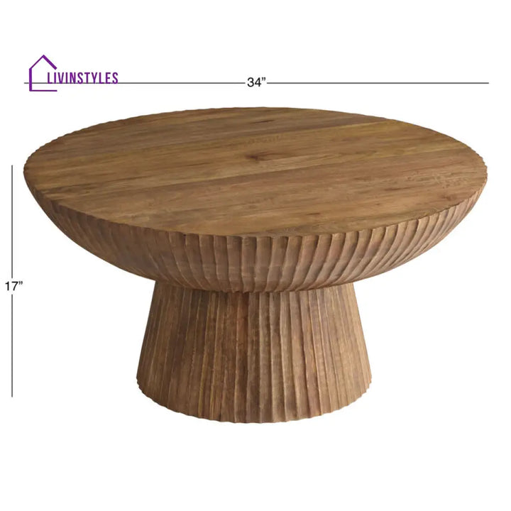 Tisha Solid Wood Coffee Table for Living Room