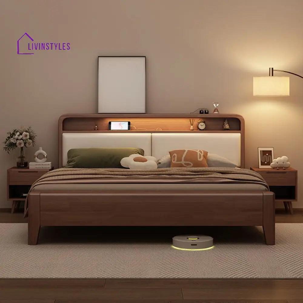 Tishya Solid Wood Bed without Storage
