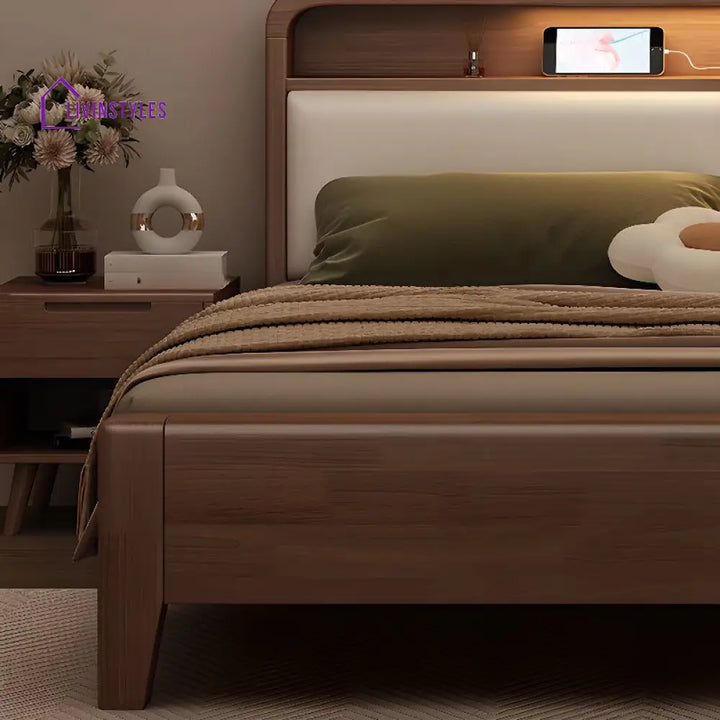 Tishya Solid Wood Bed without Storage
