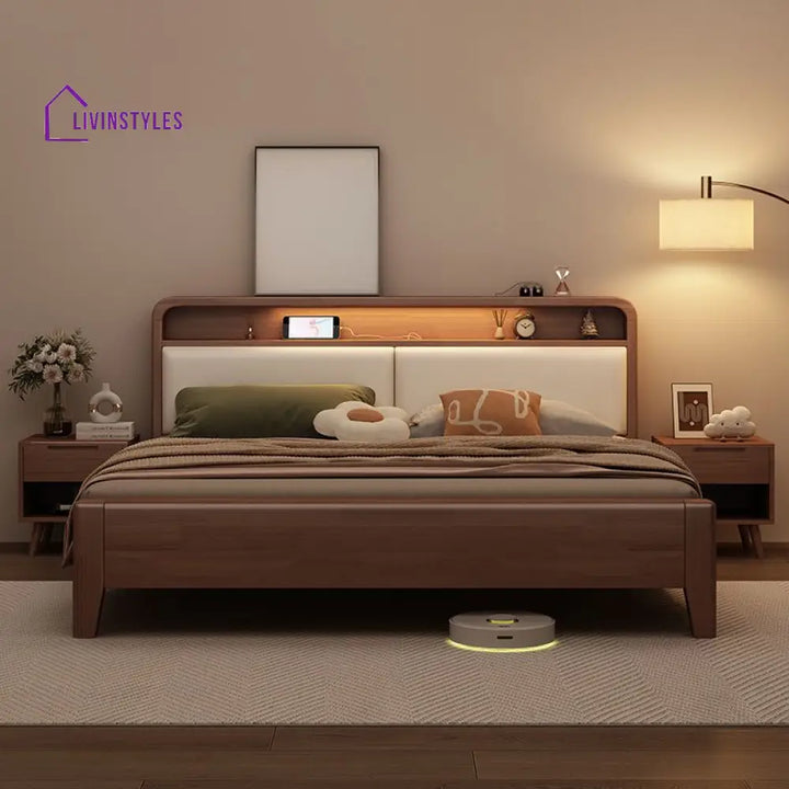 Tishya Solid Wood Bed without Storage