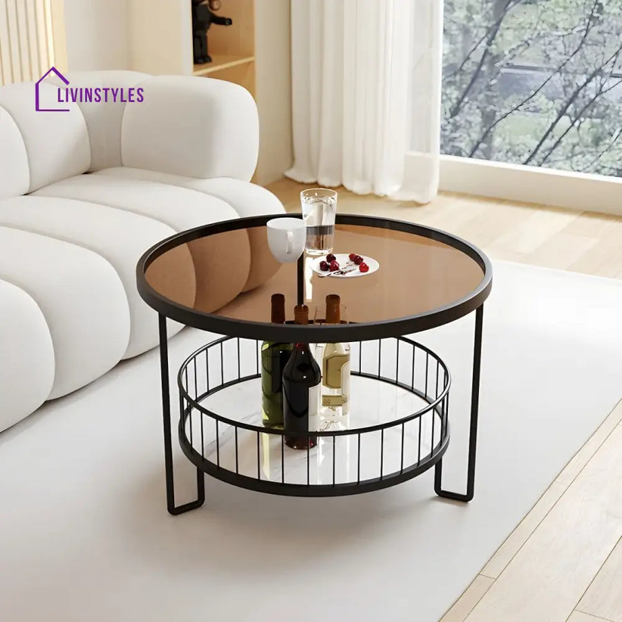 Tisya Stainless Steel Coffee Table for Living Room