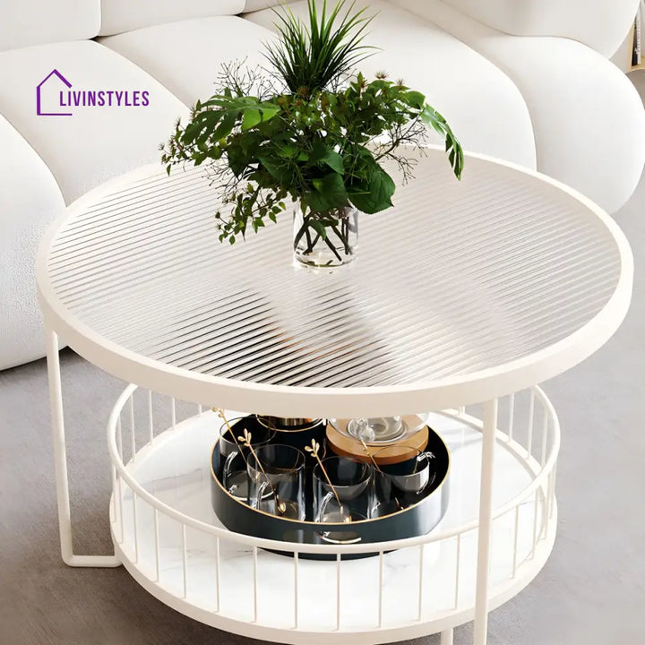 Tisya Stainless Steel Coffee Table for Living Room